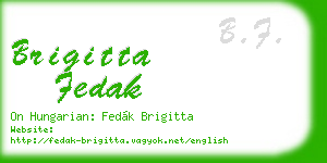 brigitta fedak business card